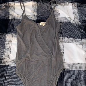 grey bodysuit